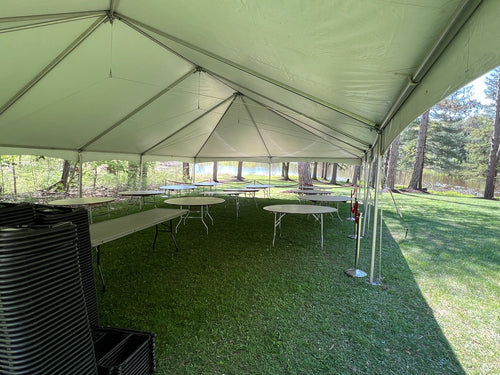 30 x 50 Foot Frame Tent (120-200 Seats)