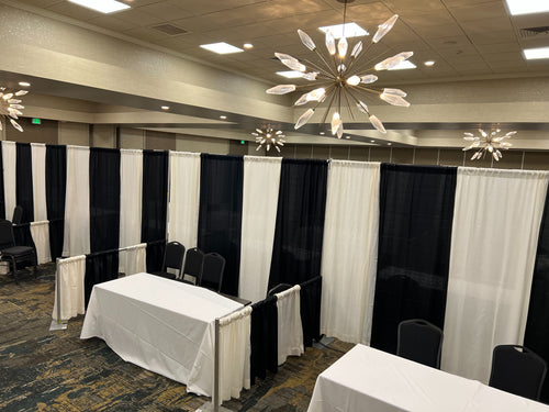 Pipe & Drape: Backdrop (3' and 8' heights), 10' Wide