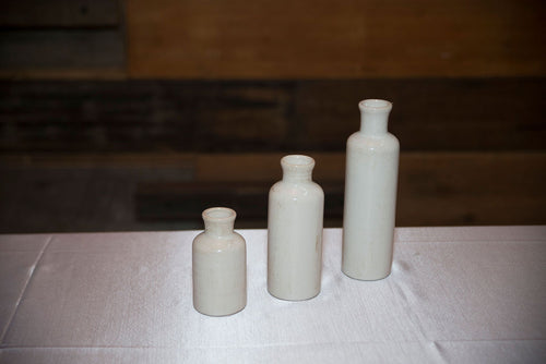 Centerpiece - Off-White Ceramic Vases (Set of 3)