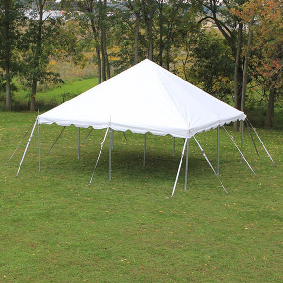 20 x 30 FOOT Canopy - White (Pole Tent) - Customer Setup