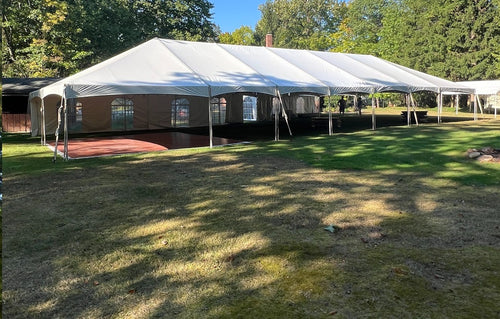 30 x 70, 30 x 80, 30 x 90 and 30 x 100 Foot Frame Tents (160-400+ Seats)
