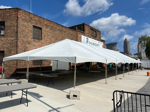 30 x 70, 30 x 80, 30 x 90 and 30 x 100 Foot Frame Tents (160-400+ Seats)