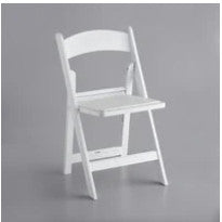 White Resin Padded Chair (Wedding Style)