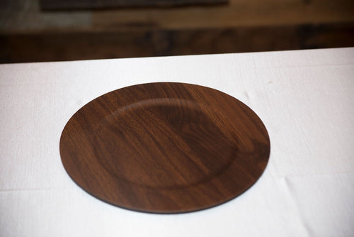 Dark Wood 13 Charger Plate