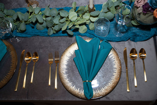 Gold Rim Glass 13 Charger
