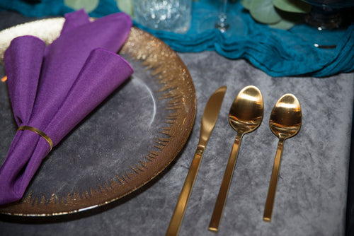 Gold Rim Glass 13 Charger
