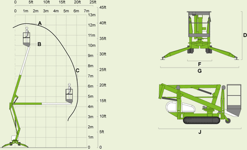 Self Propelled Aerial Lift - Tracked - 40ft - FOR SALE