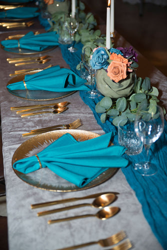 Matte Gold Cubed Dinner Knife