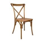 Chestnut Resin Crossback Chair