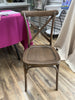 Chestnut Resin Crossback Chair