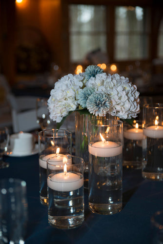 Centerpiece - Glass Cylinder Vases -  6, 7.5, 9 and 12