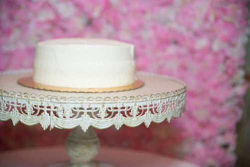 Vintage Off-White Cake Stand - 16