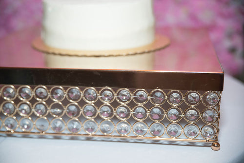 Gold Square Cake Stand
