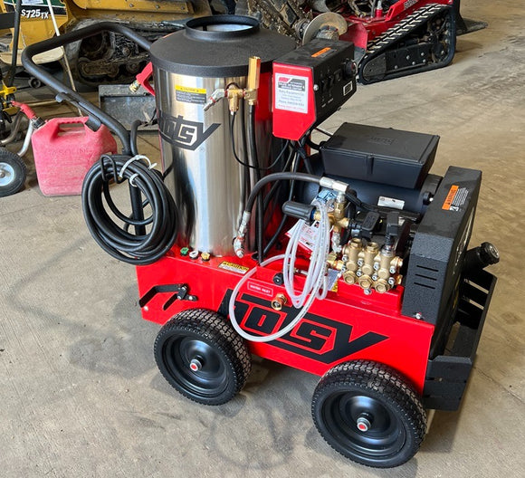 Hot Water Pressure Washer - Hotsy - 2000 PSI - Electric over Diesel
