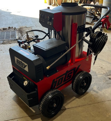 Hot Water Pressure Washer - Hotsy - 2000 PSI - Electric over Diesel