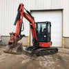 Mini Excavator 3.5 Ton - Kubota U35 - ENCLOSED CAB W/ Thumb