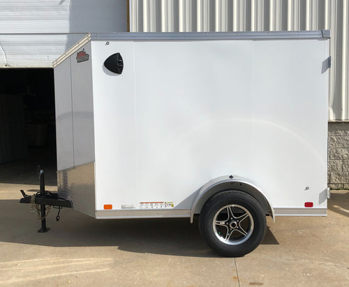 Trailer - Small Enclosed - 5x8 FT V Nose - 2990# GVWR