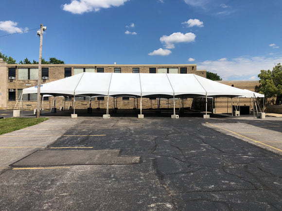 30 x 70, 30 x 80, 30 x 90 and 30 x 100 Foot Frame Tents (160-400+ Seats)
